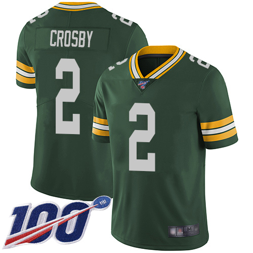 Green Bay Packers Limited Green Youth #2 Crosby Mason Home Jersey Nike NFL 100th Season Vapor Untouchable->women nfl jersey->Women Jersey
